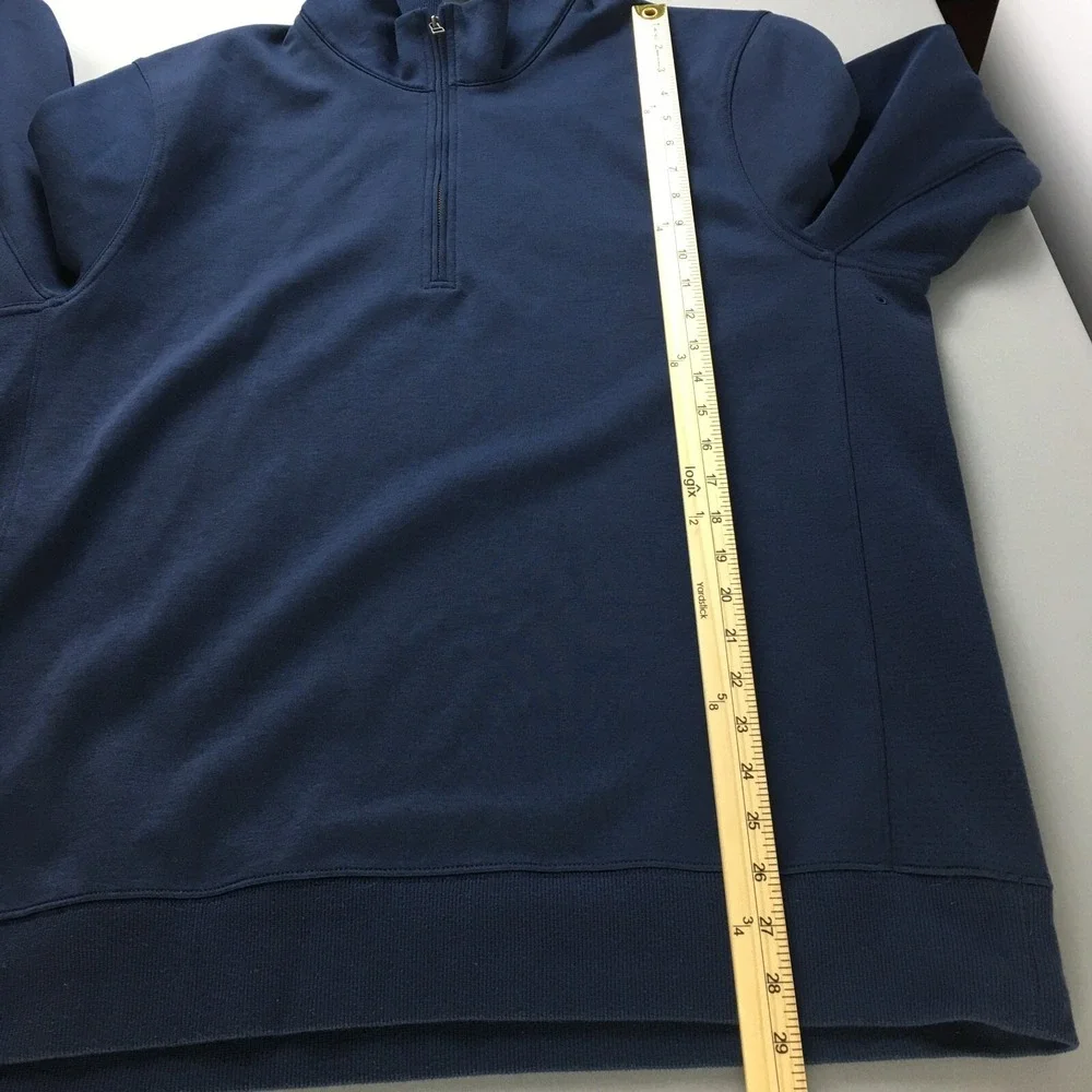 Nike Dri Fit Sweatshirt Mens XL Navy Blue Long sleeve Logo‎ Swoosh Performance